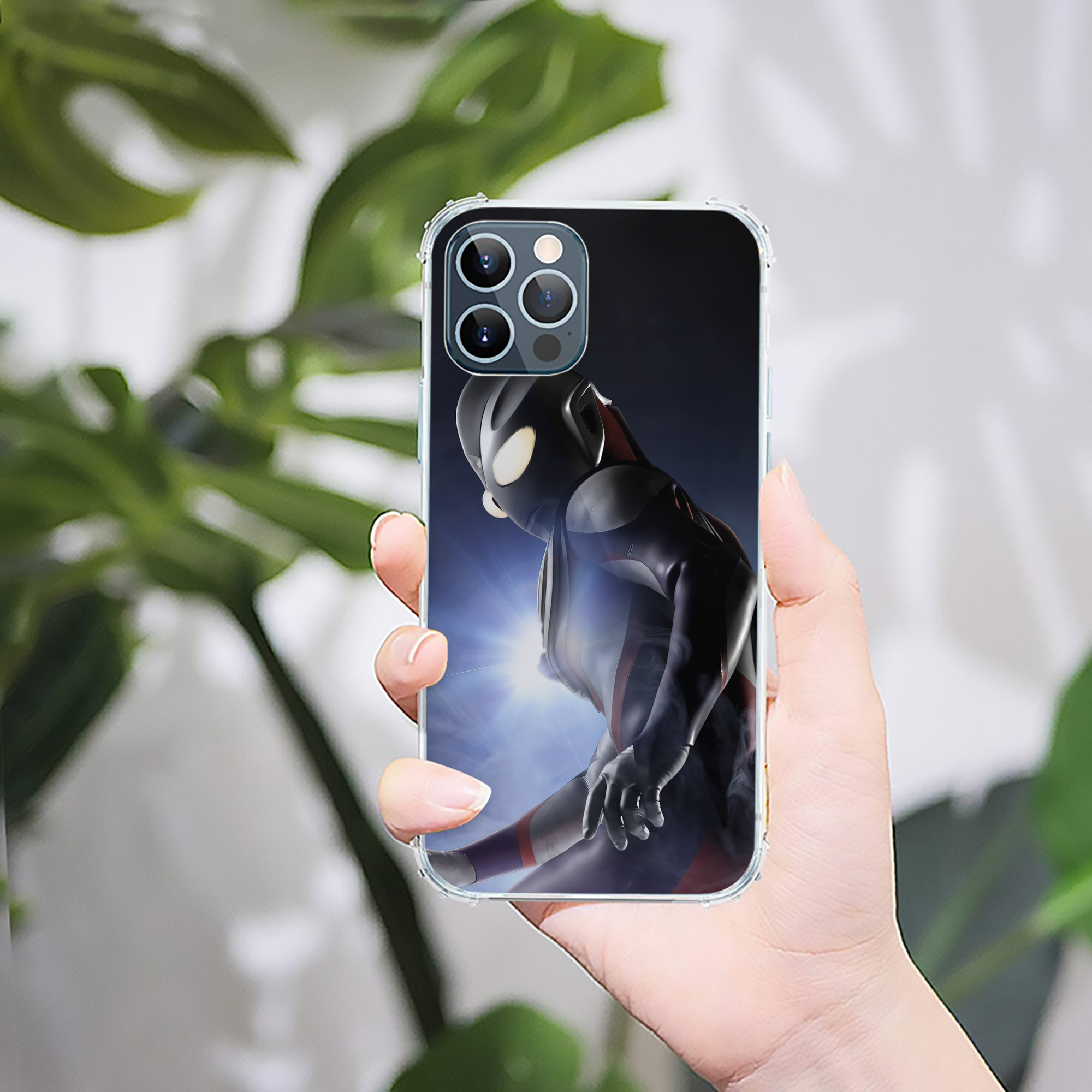 （画像用） ウルトラマン Ultraman 【iPhone 12シリーズ対応】透明スマホケース（クリアソフトケース）